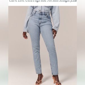 Abercrombie Curve Love 90s Slim Straight Ultra High Rise